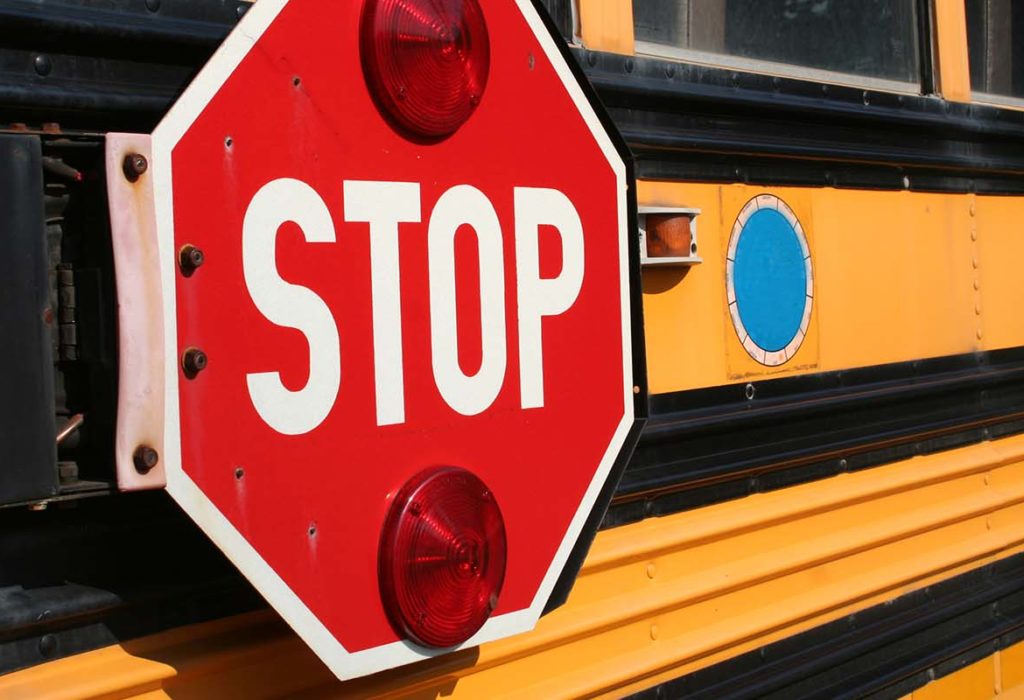 Local boy severely injured while boarding school bus